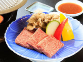 【彩り会席】選べるメイン料理『信州牛の鉄板焼き』