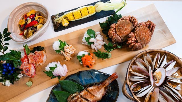 北海道の海の幸山の幸をふんだんに使用した絶品夕食