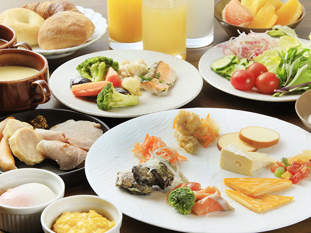 【朝食】こだわりが詰まったビュッフェ朝食 (一例)