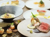 【夕食】旬の食材を使用したコース料理 (一例)