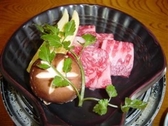 お料理　氷見牛の陶板焼き