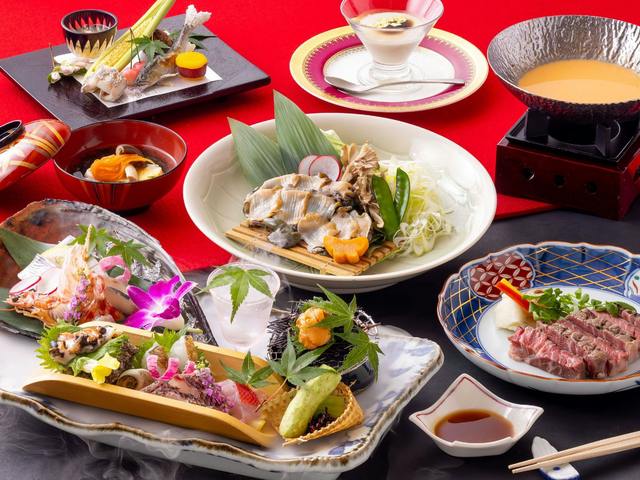 創作懐石膳「鶴 - Tsuru - 」の料理一例