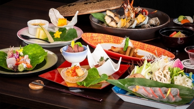 【夕食】天遊磯会席「竜胆（りんどう）」季節の一例（2025年9月1日～）