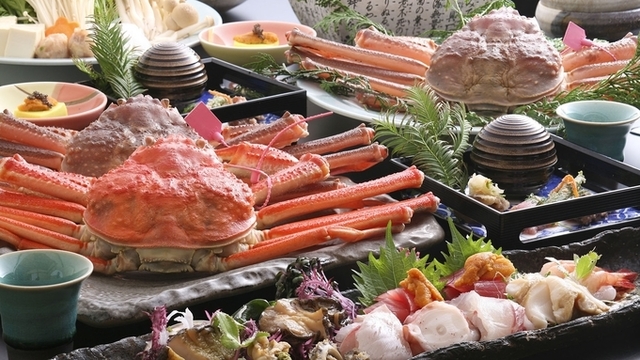 地物松葉がにフルコース お料理一例