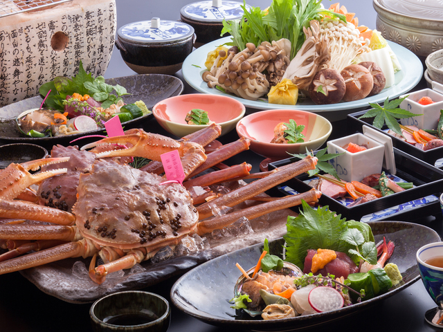 活け松葉がに腹八分目プラン 一例