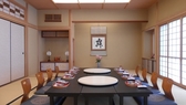 夕食会場｜割烹 清川　※当館から車で約7分の所にございます。