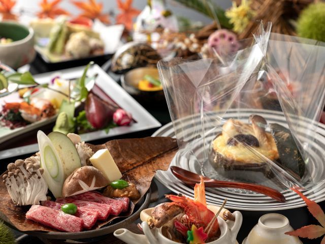 【ご夕食例】季節の特選会席※イメージ（時期によって変更する場合がございます）
