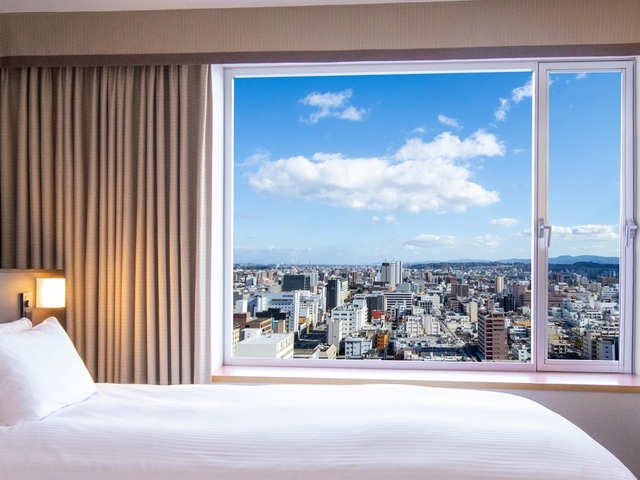 お部屋からの朝の景色をお愉しみください