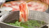 【黒豚だししゃぶ会席】お食事の最初から最後までこだわり抜いた一番人気の会席です。